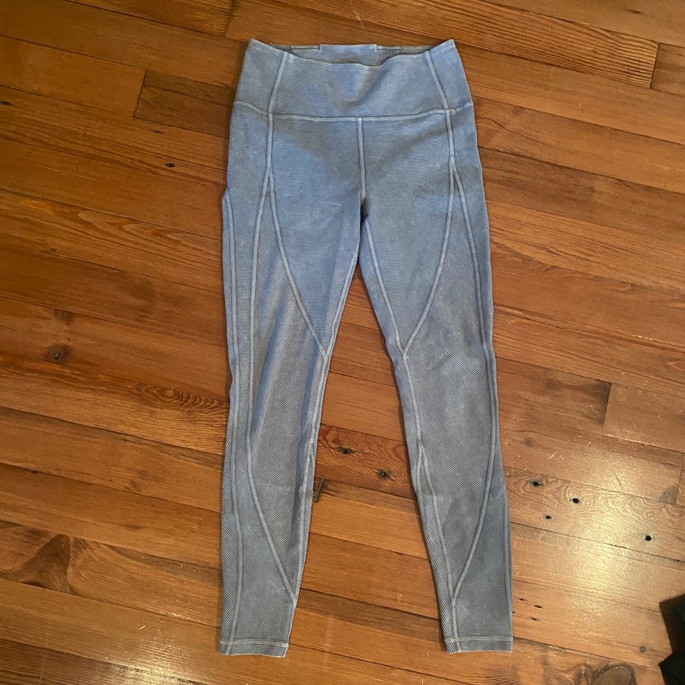 barre3 Lululemon wunder under tights -washed luna